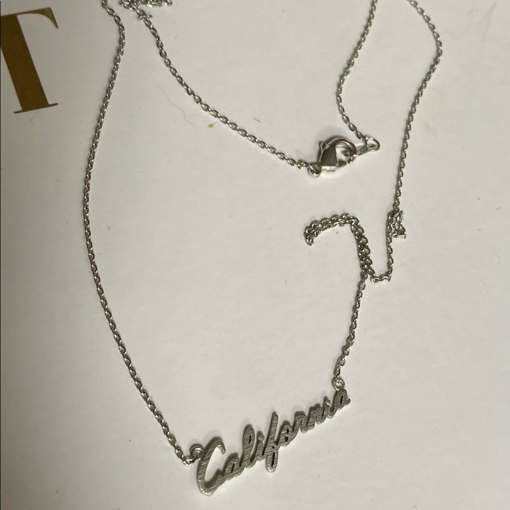 California Silver necklace